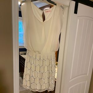 Ivory white dress with sequins